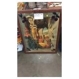 Vintage Autumn Stain glass picture