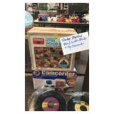 Vintage Playskool wood letter blocks and toy