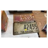 1976 & 1979 MISSISSIPPI LICENSE PLATES