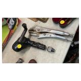 LOCKING PLIERS AND FISKARS TOOL