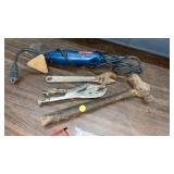 LOT OF TOOLS, SANDER, VISE GRIPS