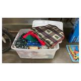 TOTE OF CHRISTMAS ITEMS