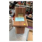 Cedar birdhouse