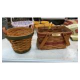 TWO LONGABERGER BASKETS