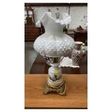 VINTAGE FLUTED GLASS LAMP