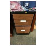 Filing cabinet with key