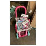 Hello Kitty toy buggy & items