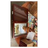 Display box & wooden  mortar & pestal