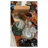 Lot of glassware & pottery bowls, etc