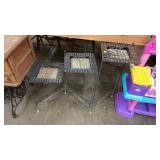 THREE TIER METAL PLANT STAND