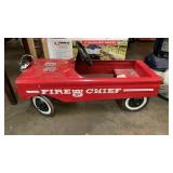 FIRE CHIEF METAL PEDAL CAR