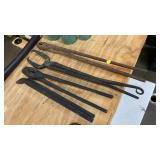 ANTIQUE BLACKSMITH TONGS
