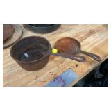 TWO CAST IRON SKILLETS