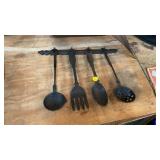 CAST IRON UTENSIL HANGER DECOR