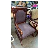 VINTAGE CUSHIONED CHAIR