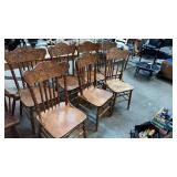 LOT OF 7 DINING CHAIRS