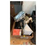 Box of work lights,Fram filters, etc