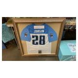 FRAMED CHRIS JOHNSON TENNESSEE TITANS JERSEY