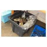 TOTE OF VARIOUS CLOCK PARTS