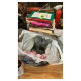 Lot of cookbooks & jars,etc