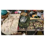 Lg lot of gun cases, military clothing ,etc