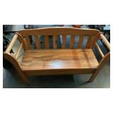 Bench with storage, 49" long