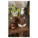 Lot of small oil lamps