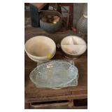 McCoy bowls,baby dish, glassware