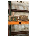 Basket & wooden bucket