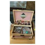 Jewelry box of jewelry
