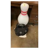 Inflatable bowling set