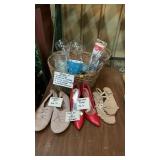 Shoes, basket, glasses , etc