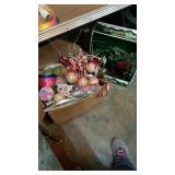 Box of Christmas items