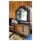 DRESSER AND MIRROR, 67x17x86" tall