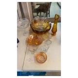 LOT OF VINTAGE GLASSWARE, DEPRESSION