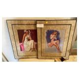 TWO FRAMED PRINTS