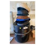 VINTAGE HATS AND CASE