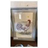 FRAMED ROOSTER PRINT