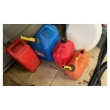 LOT OF GAS CANS