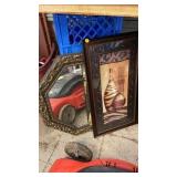 FRAMED PRINT AND MIRROR