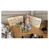LOT OF VARIOUS DECOR, CHRISTMAS