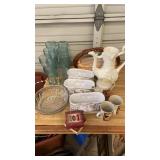 LOT OF MISC GLASSWARE, COCA COLA, ETC