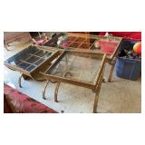 COFFEE TABLE, TWO SIDE TABLES