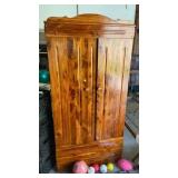 CEDAR CABINET, 35x23x73" tall