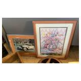 TWO FRAMED PRINTS