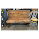 Wooden bench