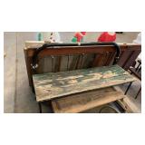 Metal bed bench