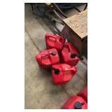 lot of gas cans