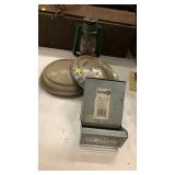 Ford hub caps,sifter bottom,lantern