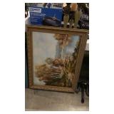Framed painting